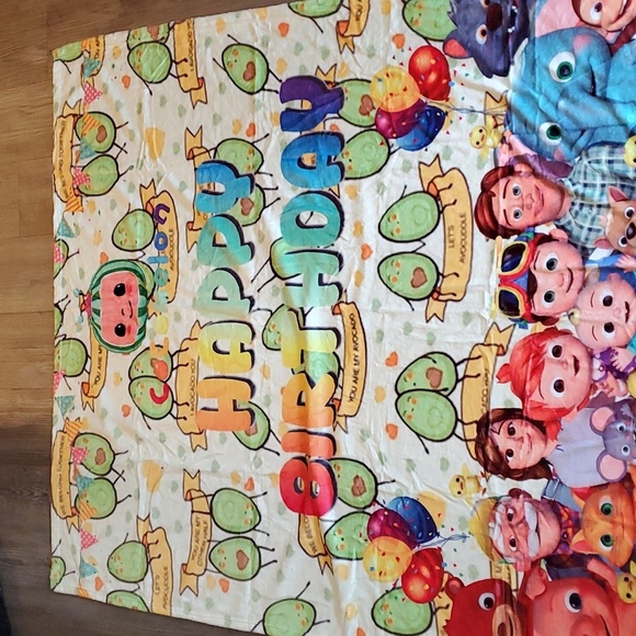 None Other - CocoMelon Fleece Happy Birthday Blanket